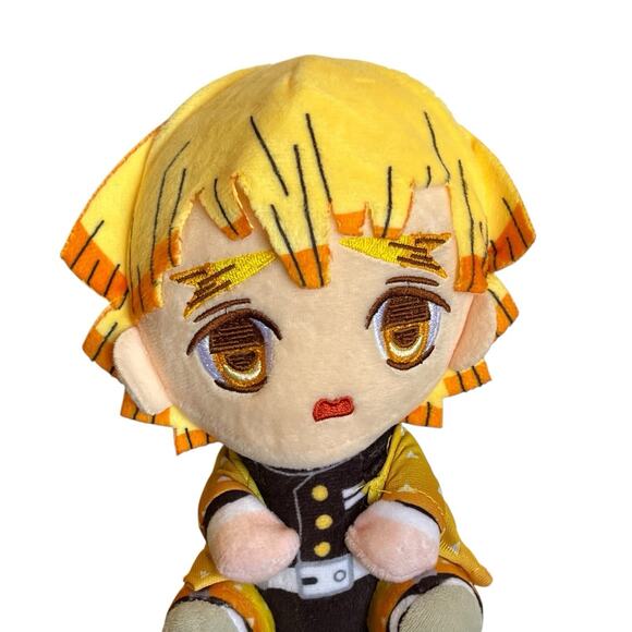 Zenitsu Agatsuma 8" Plush Stuffed Doll Anime Demon Slayer Kimetsu no Yaiba - Picture 2 of 10